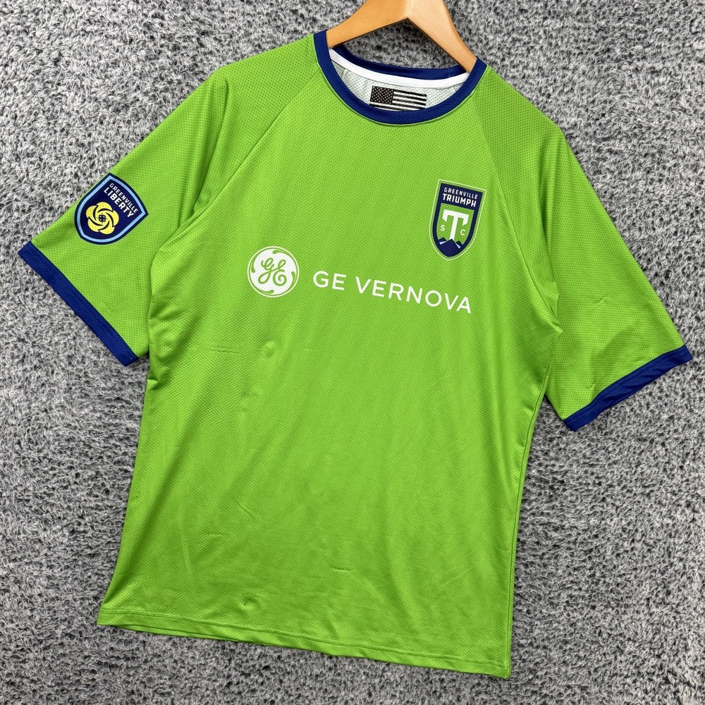 Greenville Triumph Soccer Jersey Mens Medium Green Fan Futbol Shirt #26